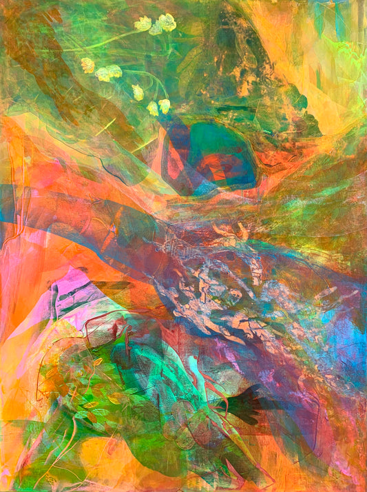 All at Once, original painting, 36”x48”